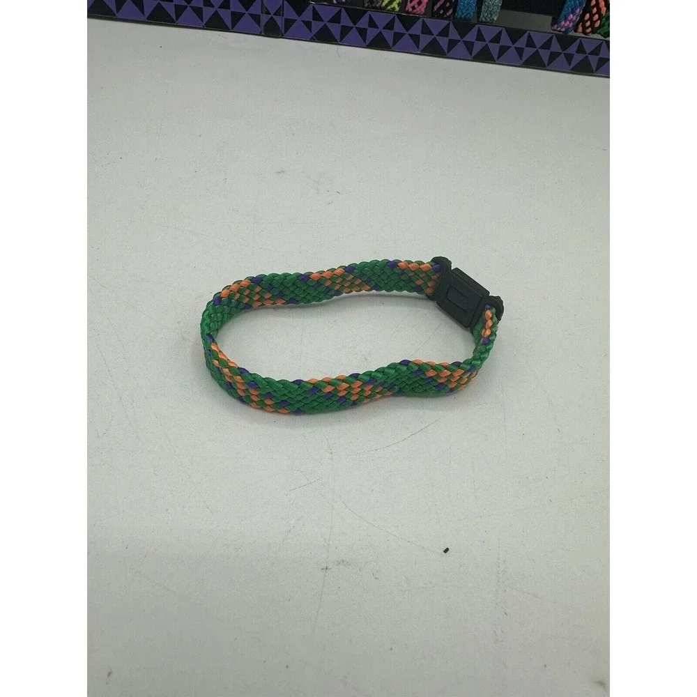 Vintage Katcho's Bracelet Adult Unisex Surf Skate Braided Wrap Green / Multi 90s